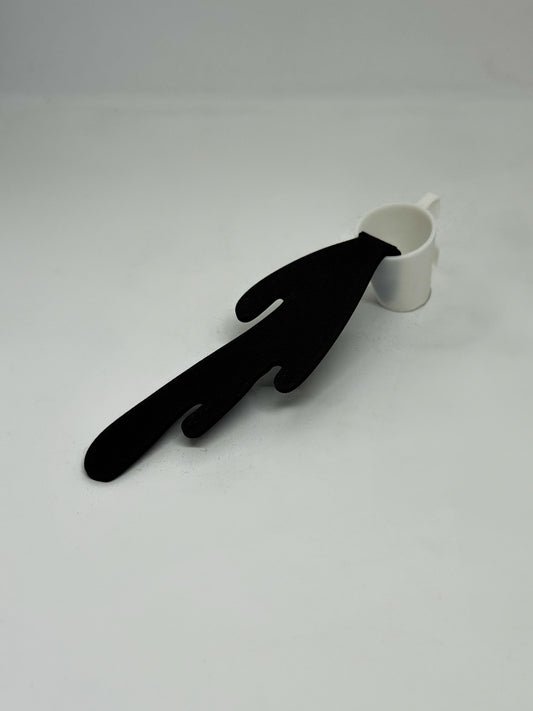 Semn de carte 3D – Cana cu cafea curgătoare