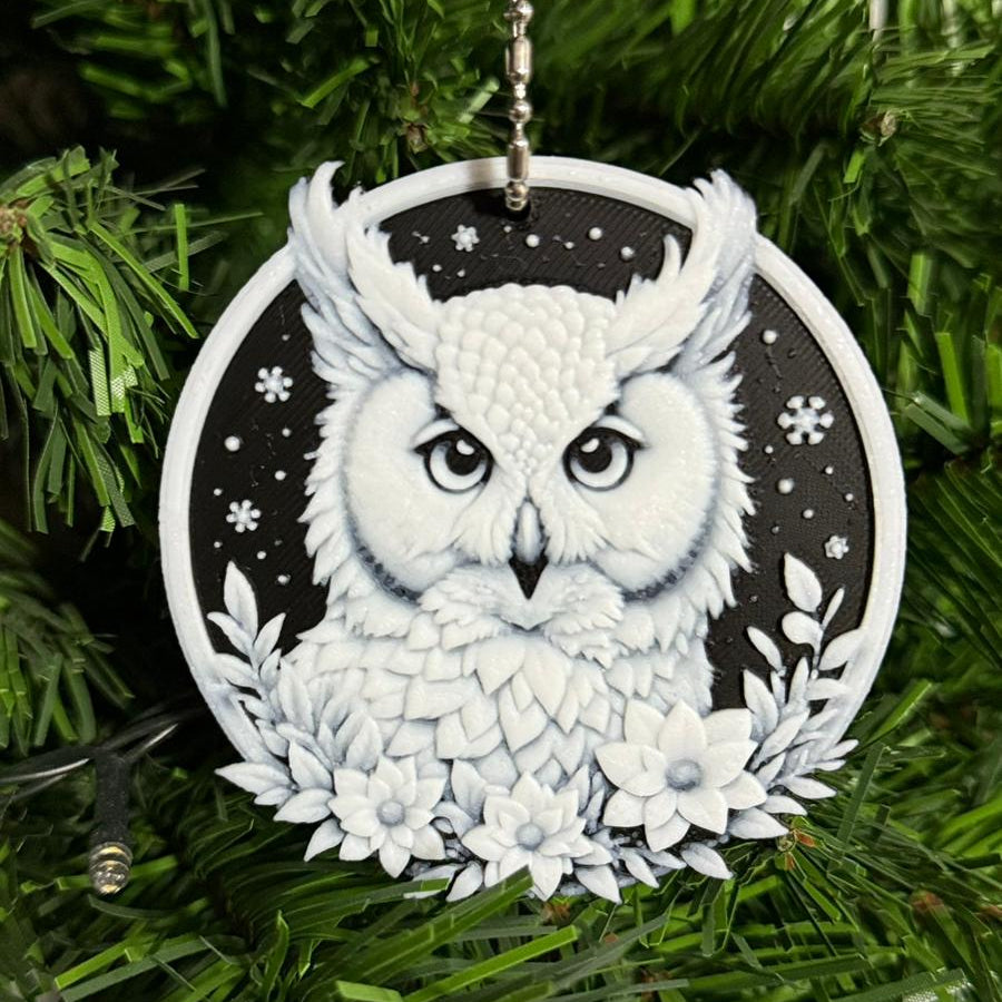 Ornament de Brad "Bufnița"